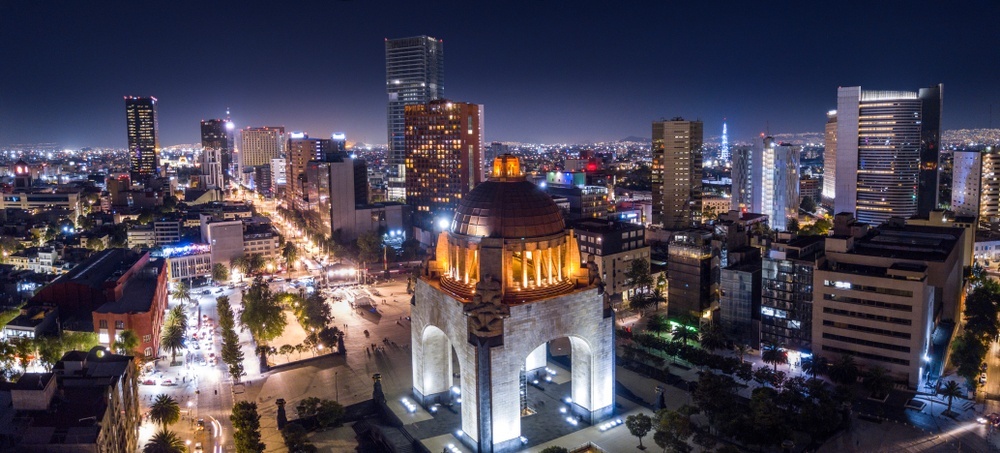 Mexico City at night