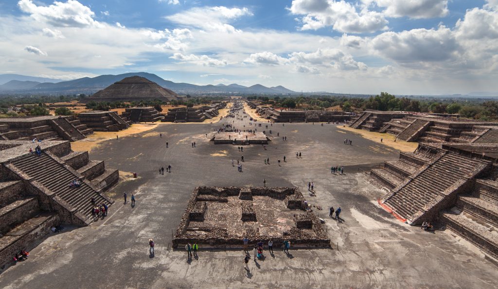the archaeological site of Teotihuacan
