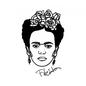 Drawing of Frida Kahlo