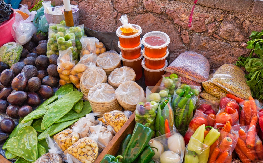 Comida en el mercado de Guanajuato