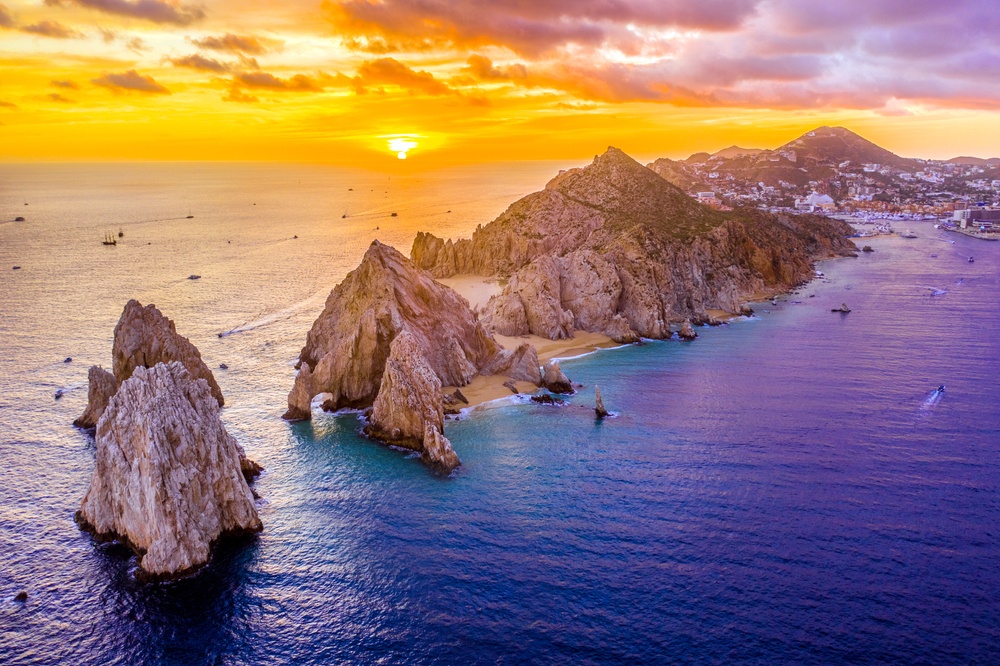 Sunset at Los Cabos in San Lucas, Mexico