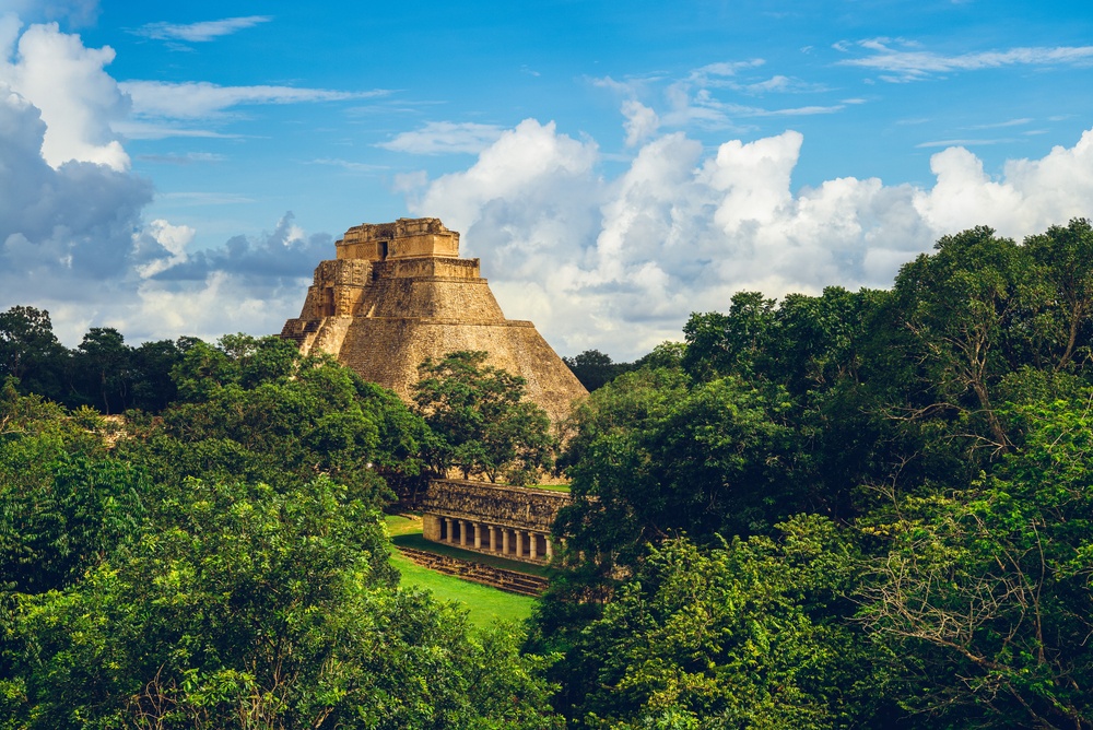 Ruinas arqueológicas en la Península del Yucatán, México