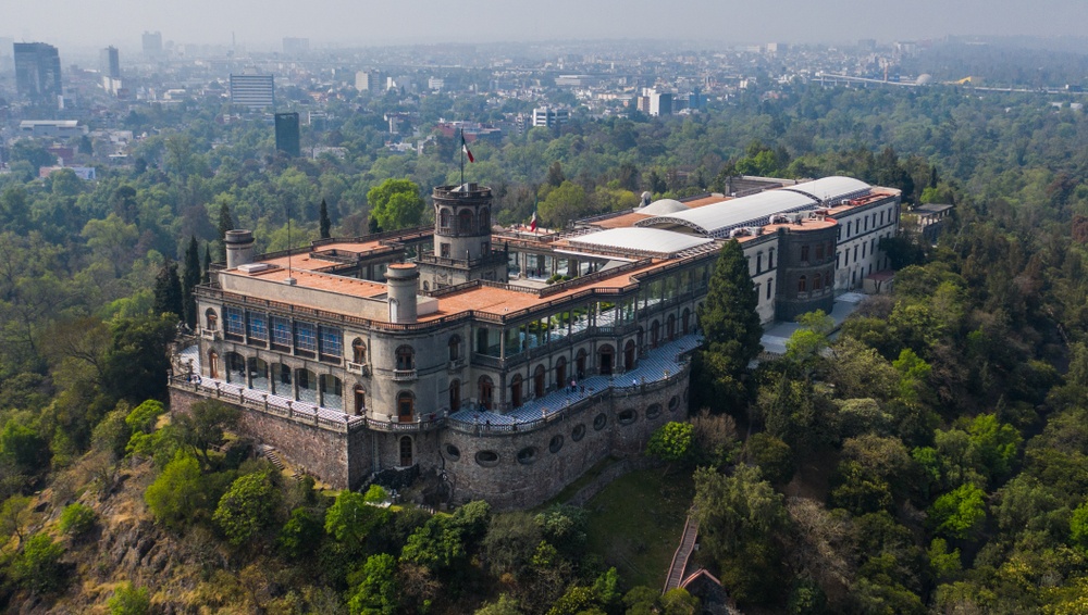 Castillo Chapultepec desde las alturas